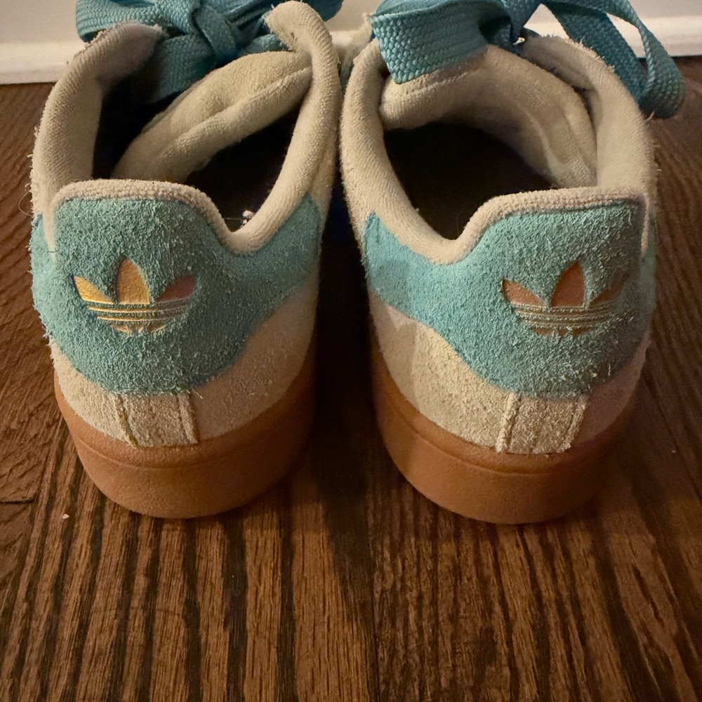 adidas Campus Sneakers in Light Blue, Beige, Gum - Picture 3 of 5